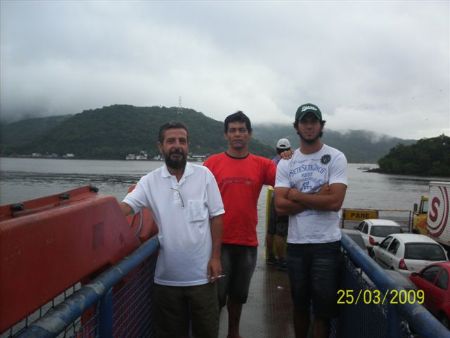 Jonca, Nilton e Fernando no Ferry boat